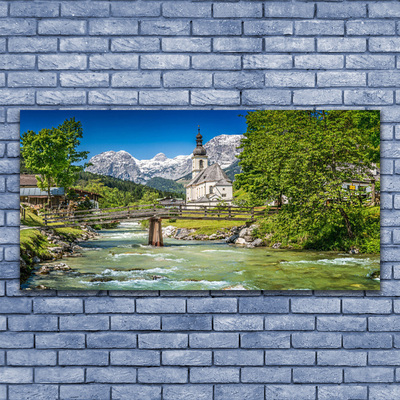 Bild canvas Church Bridge Lake Nature