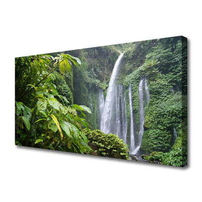 Canvas bild Natur vattenfall