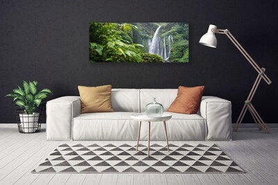 Canvas bild Natur vattenfall