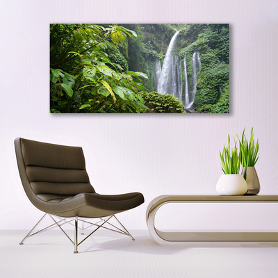 Canvas bild Natur vattenfall