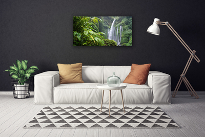 Canvas bild Natur vattenfall