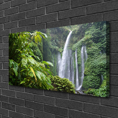 Canvas bild Natur vattenfall