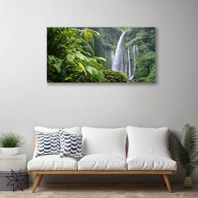 Canvas bild Natur vattenfall