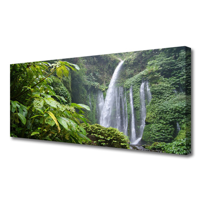 Canvas bild Natur vattenfall