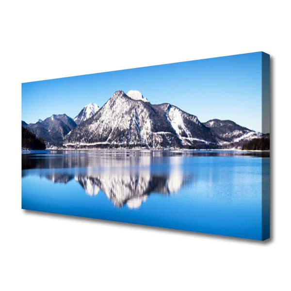 Canvas bild Lake Mountain Landskap