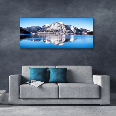 Canvas bild Lake Mountain Landskap