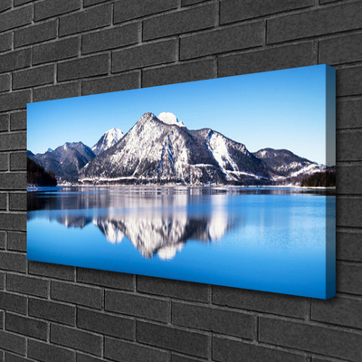 Canvas bild Lake Mountain Landskap