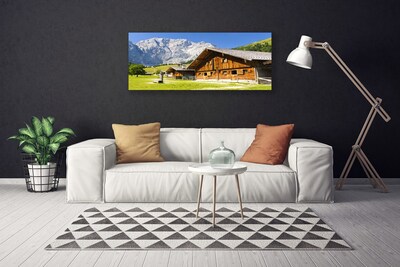 Bild canvas Hus Bergslandskap Natur