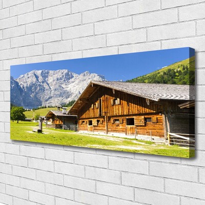 Bild canvas Hus Bergslandskap Natur