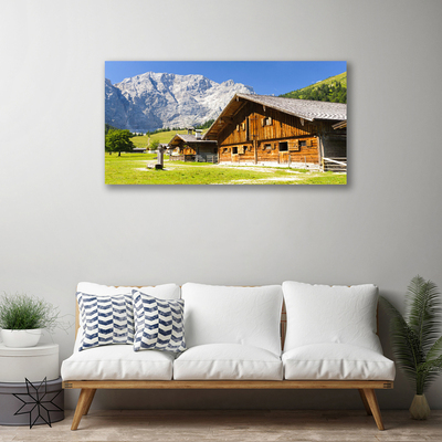 Bild canvas Hus Bergslandskap Natur