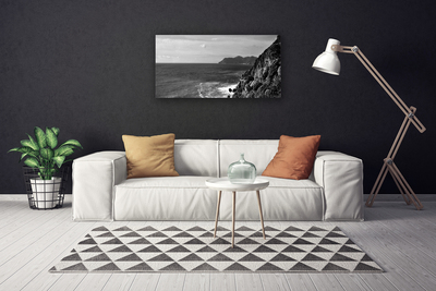 Fototryck canvas Havet bergslandskap