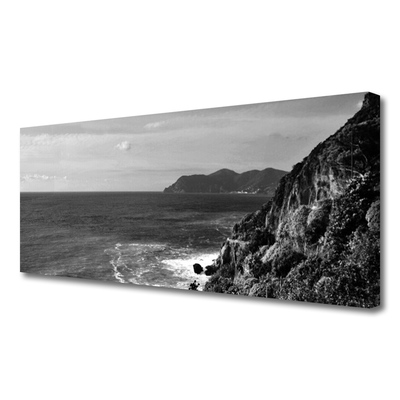 Fototryck canvas Havet bergslandskap