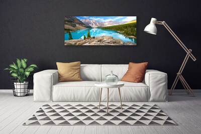 Canvas bild Berg Lake Natur