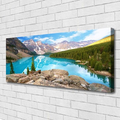 Canvas bild Berg Lake Natur