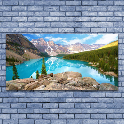 Canvas bild Berg Lake Natur