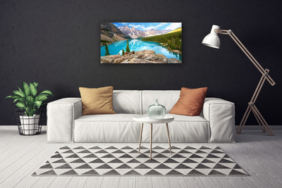 Canvas bild Berg Lake Natur