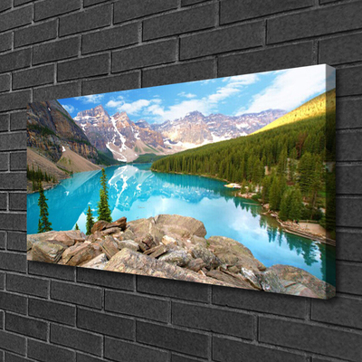 Canvas bild Berg Lake Natur