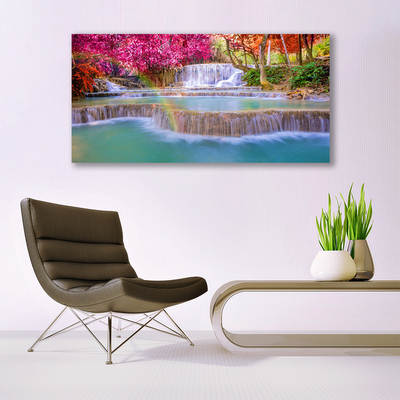 Canvas bild Natur vattenfall