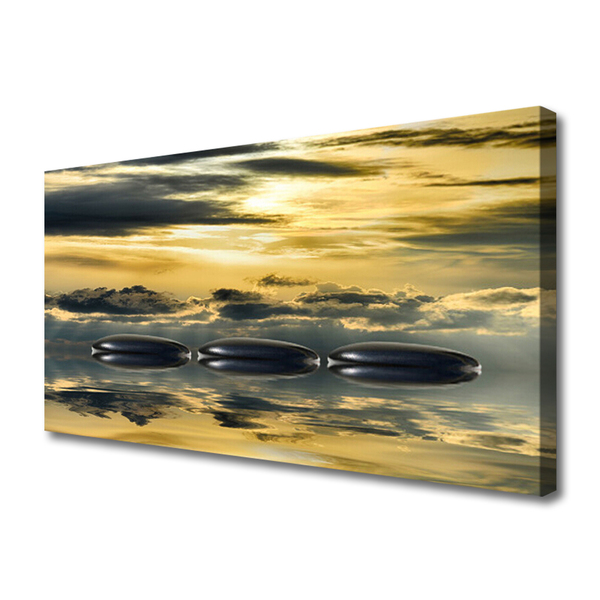 Canvas bild Stones Water Art