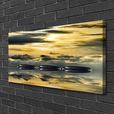 Canvas bild Stones Water Art