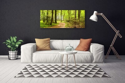 Fototryck canvas Skogsstigen Natur