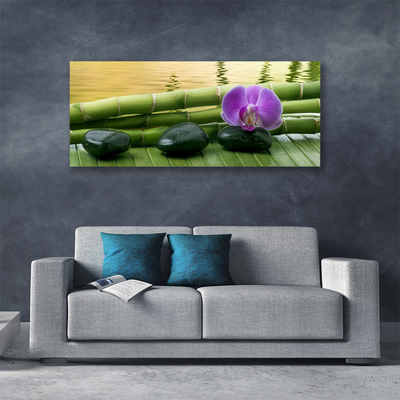 Bild på canvas Blomstenar Bambu Natur