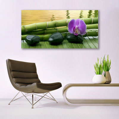 Bild på canvas Blomstenar Bambu Natur