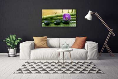 Bild på canvas Blomstenar Bambu Natur