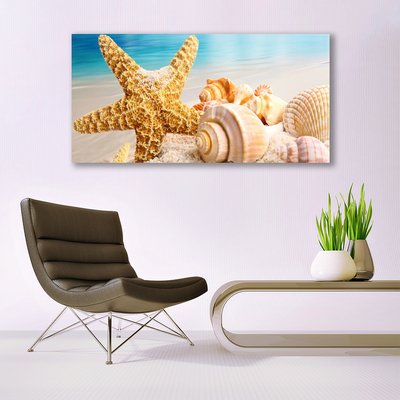 Fototryck canvas Sjöstjärna Shell Art