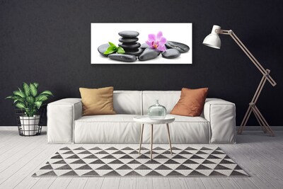 Canvas bild Blomma Zen stenar