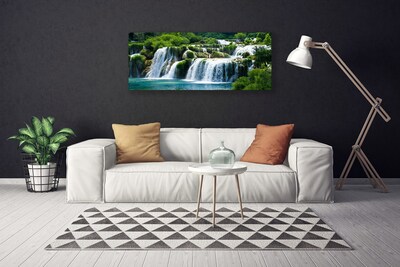 Canvas bild Natur vattenfall