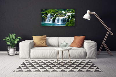 Canvas bild Natur vattenfall