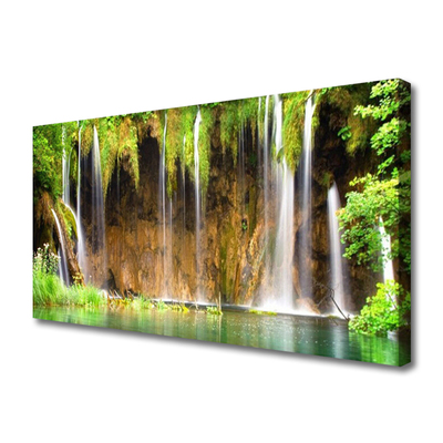 Fototryck canvas Natur vattenfall