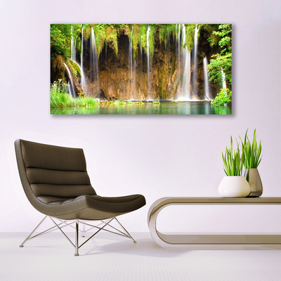 Fototryck canvas Natur vattenfall