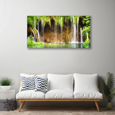 Fototryck canvas Natur vattenfall