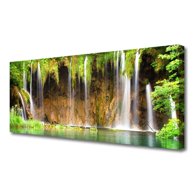 Fototryck canvas Natur vattenfall