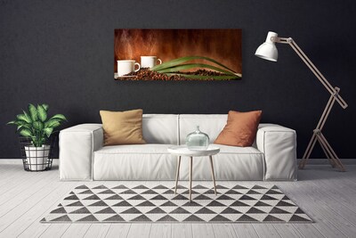 Fototryck canvas Muggar Coffee Beans Kitchen