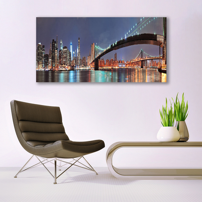 Fototryck canvas Stadsbrons arkitektur