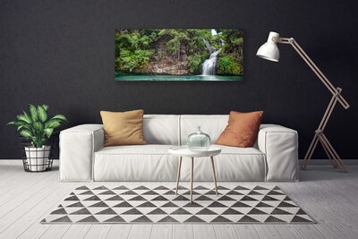 Fototryck canvas Vattenfall Rock Natur