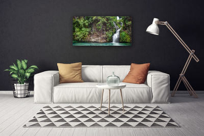 Fototryck canvas Vattenfall Rock Natur