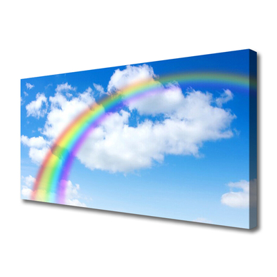 Canvastavla Rainbow Sky Moln Natur