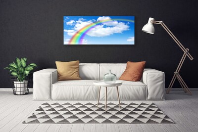 Canvastavla Rainbow Sky Moln Natur