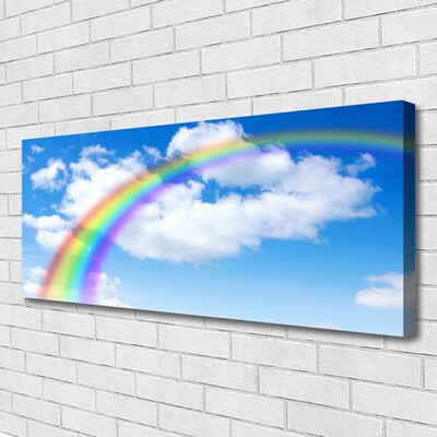 Canvastavla Rainbow Sky Moln Natur