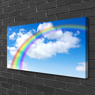 Canvastavla Rainbow Sky Moln Natur