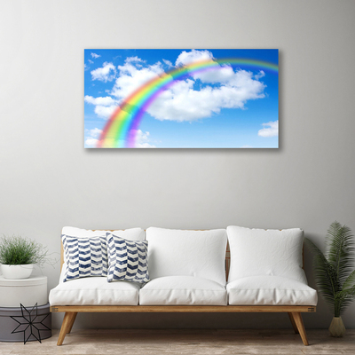 Canvastavla Rainbow Sky Moln Natur