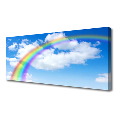 Canvastavla Rainbow Sky Moln Natur