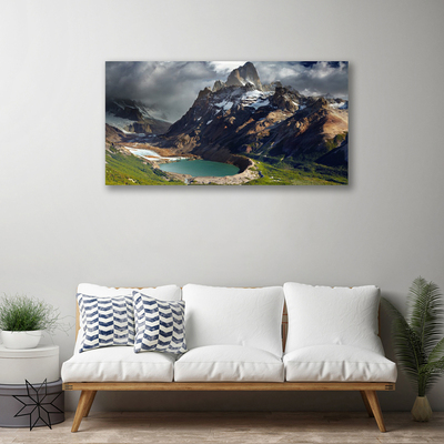 Fototryck canvas Mountain Bay landskap