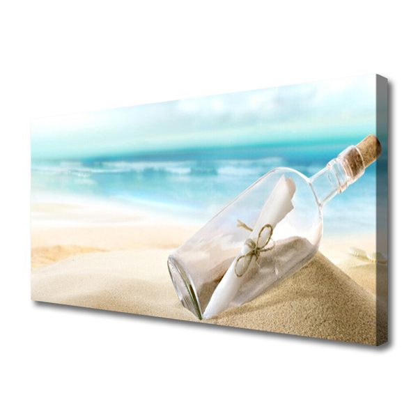 Bild canvas Beach Bottle Letter Art