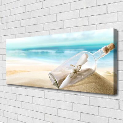 Bild canvas Beach Bottle Letter Art