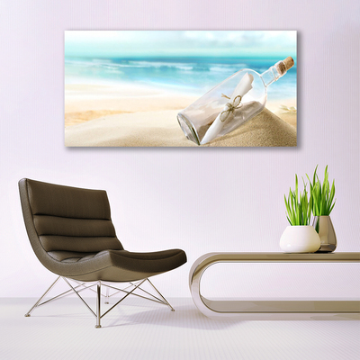 Bild canvas Beach Bottle Letter Art